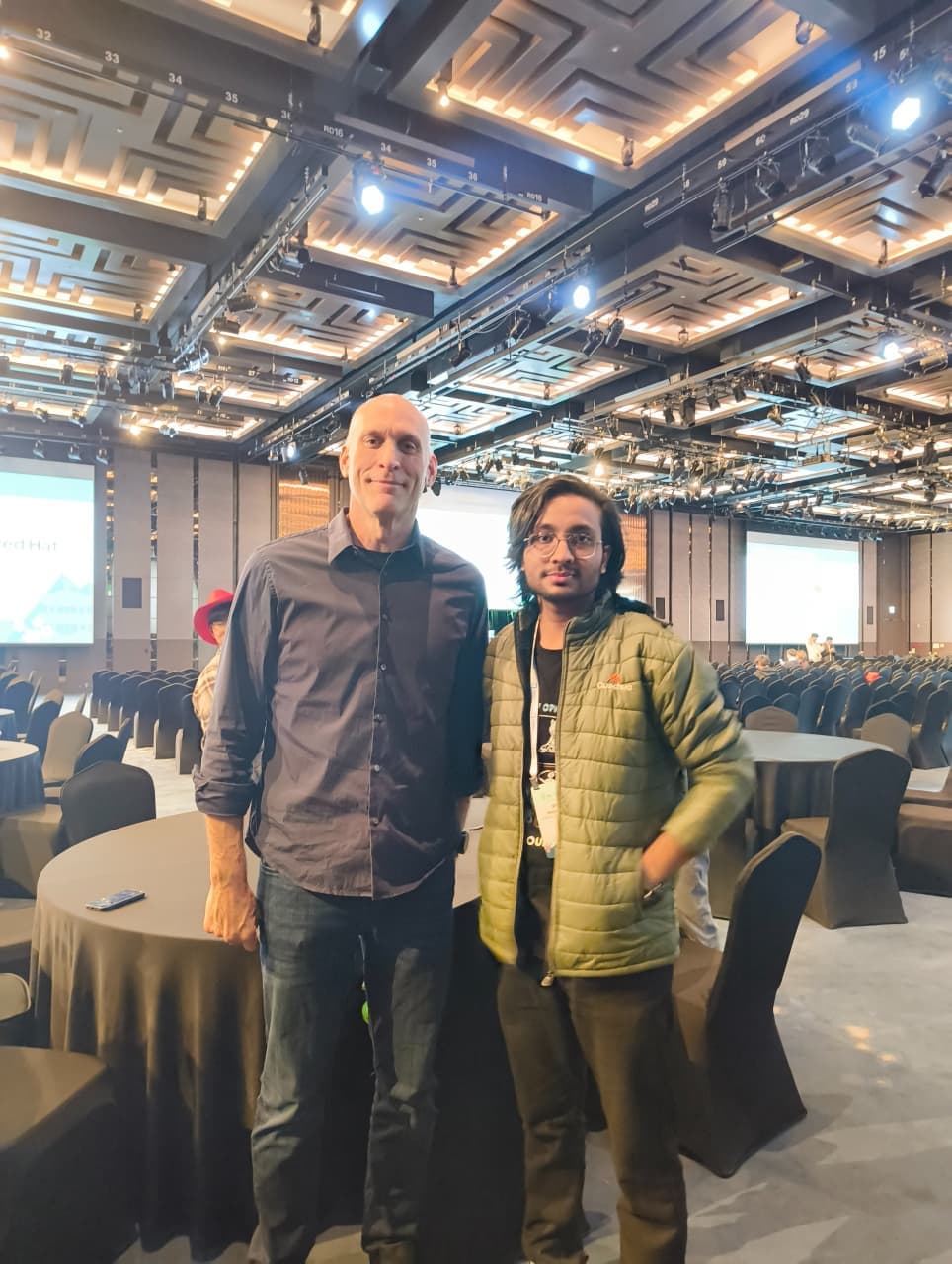 With a Linux kernel maintainer before the keynote